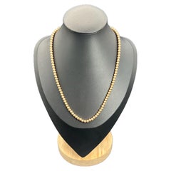 Antique 9ct Rose Gold, Edwardian Marseille Gold Ball Necklace
