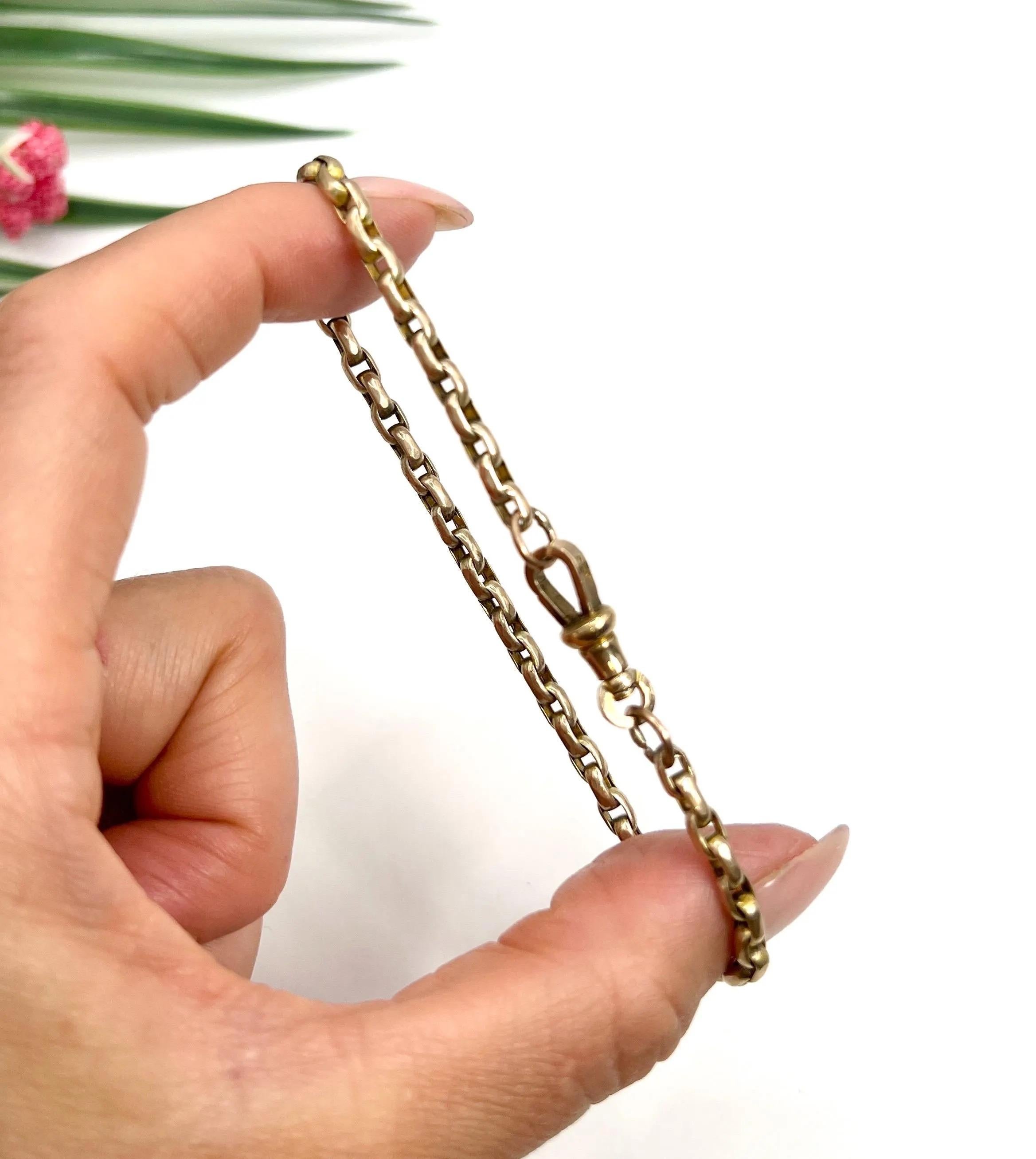 Edoardiano Antico bracciale Belcher ovale sfaccettato in oro rosa 9ct, edoardiano, con chiusura a girello in vendita