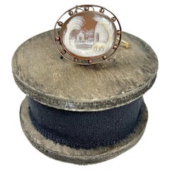 Antique 9ct Rose Gold Edwardian Shell Cameo Brooch