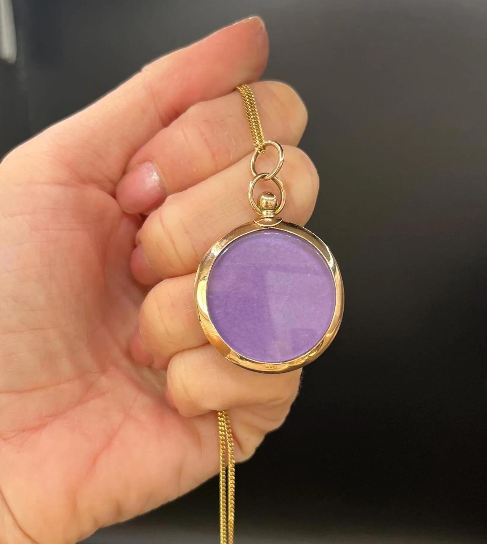 Antique 9ct Rose Gold, Glass Open Locket Pendant, Circa 1900 For Sale 4