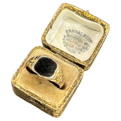 Antique 9ct Rose Gold, Shield Shaped Signet Ring Hallmarked London 1925
