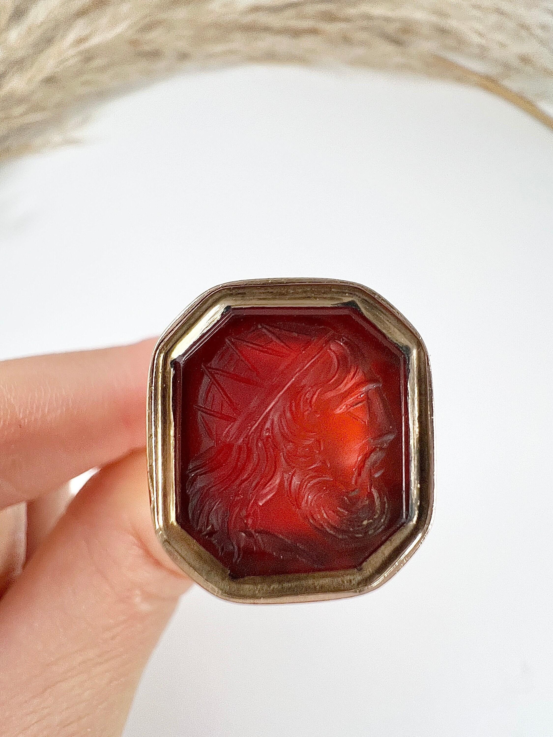 Antico porta sigillo in oro rosa 9ct, corniola vittoriana In condizioni buone in vendita a Brighton, GB