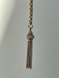 Antique 9ct Yellow Gold Albertina Chain with Tassel
