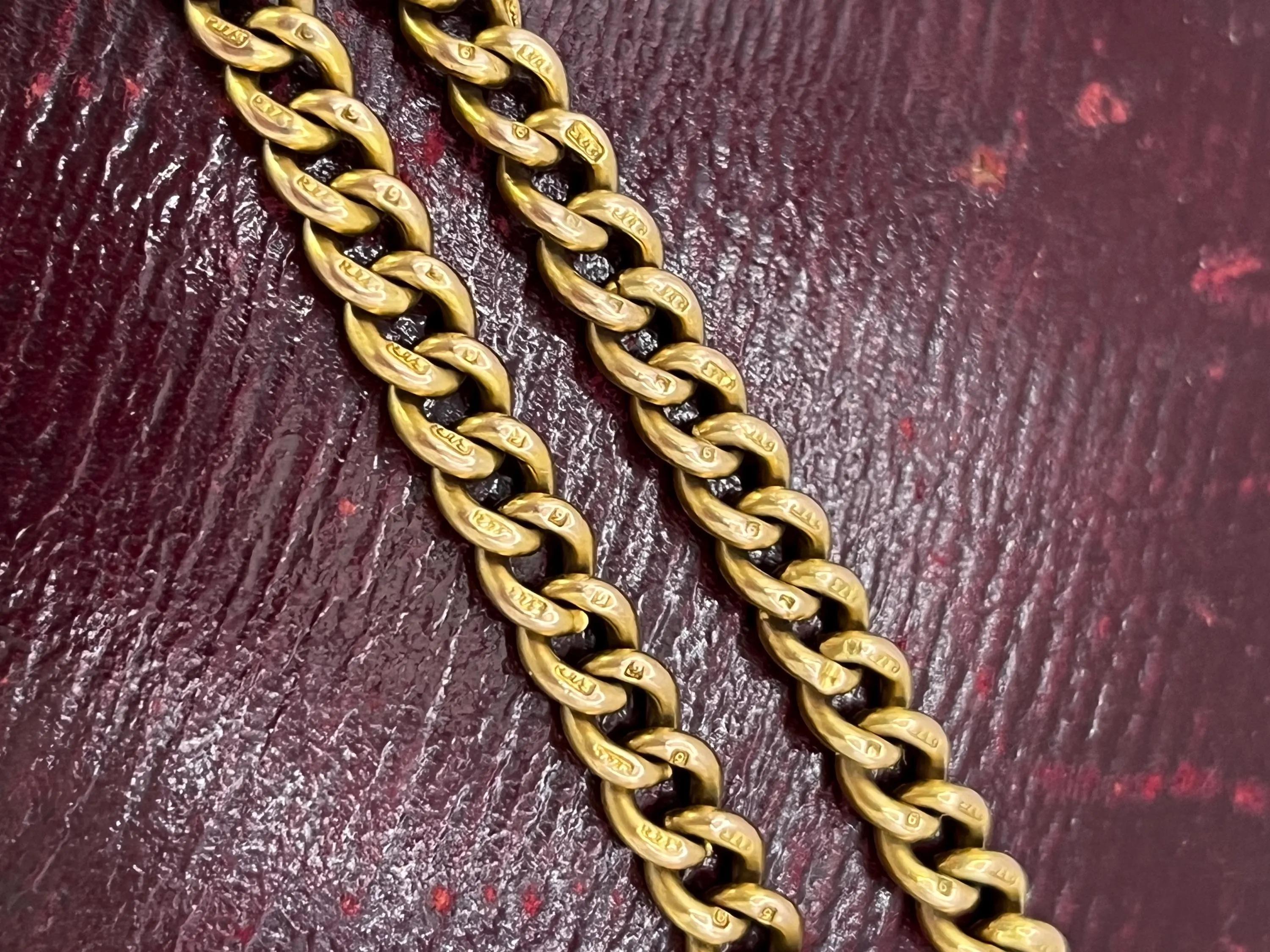 Bracelet ancien en or jaune 9ct Circa 1920 avec cadenas en forme de coeur Circa 1968 2