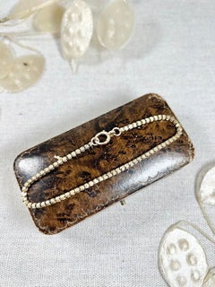 Antique 9ct Yellow Gold Edwardian Fancy Snake Box Link Bracelet Bolt Ring Clasp