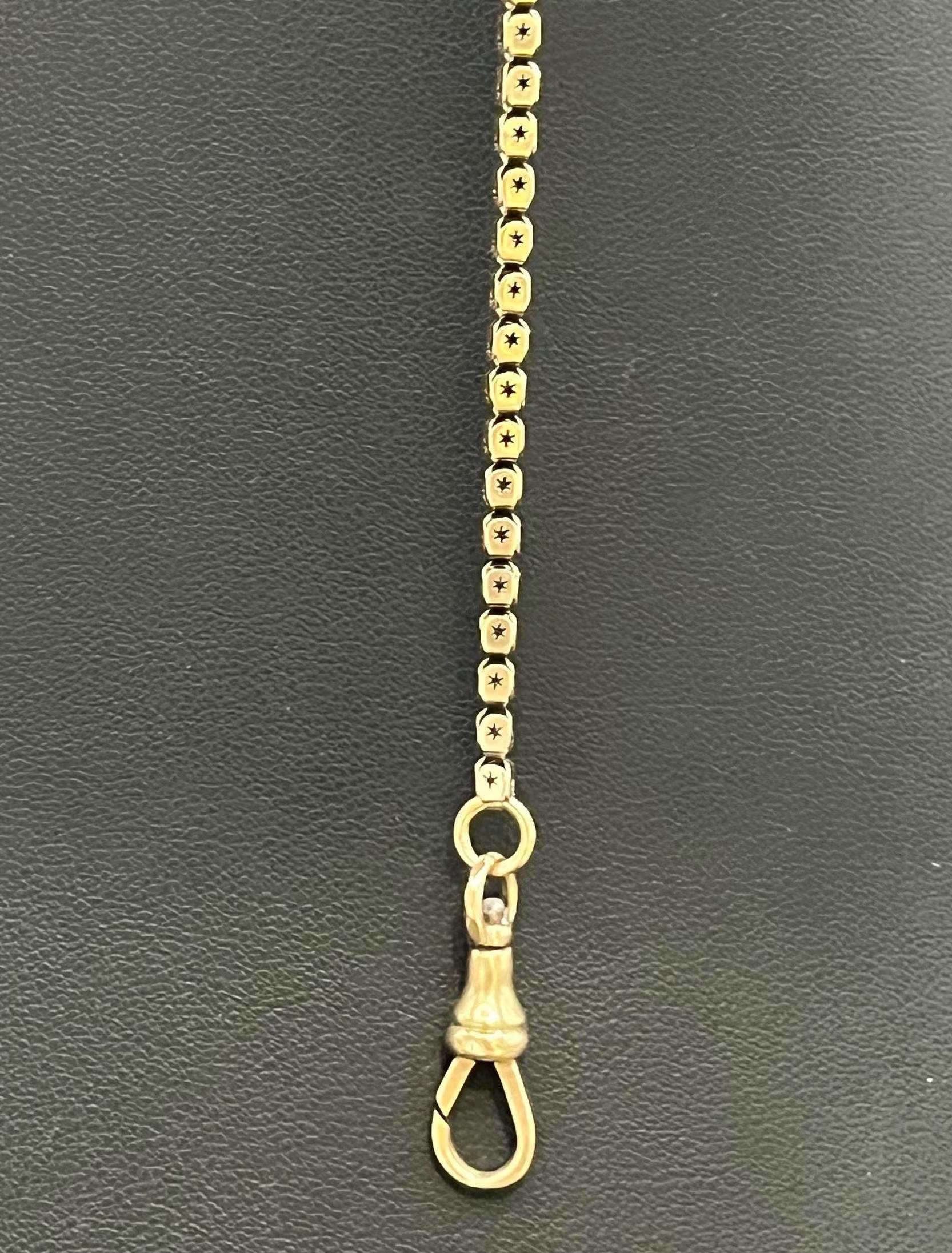 Antiguo brazalete eduardiano de eslabones cuadrados de oro amarillo de 9 ct, circa 1900 en venta 4