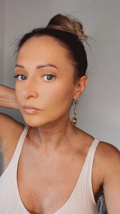 Antique 9ct Yellow Gold, Victorian Tudor Rose Gold Drop Earrings