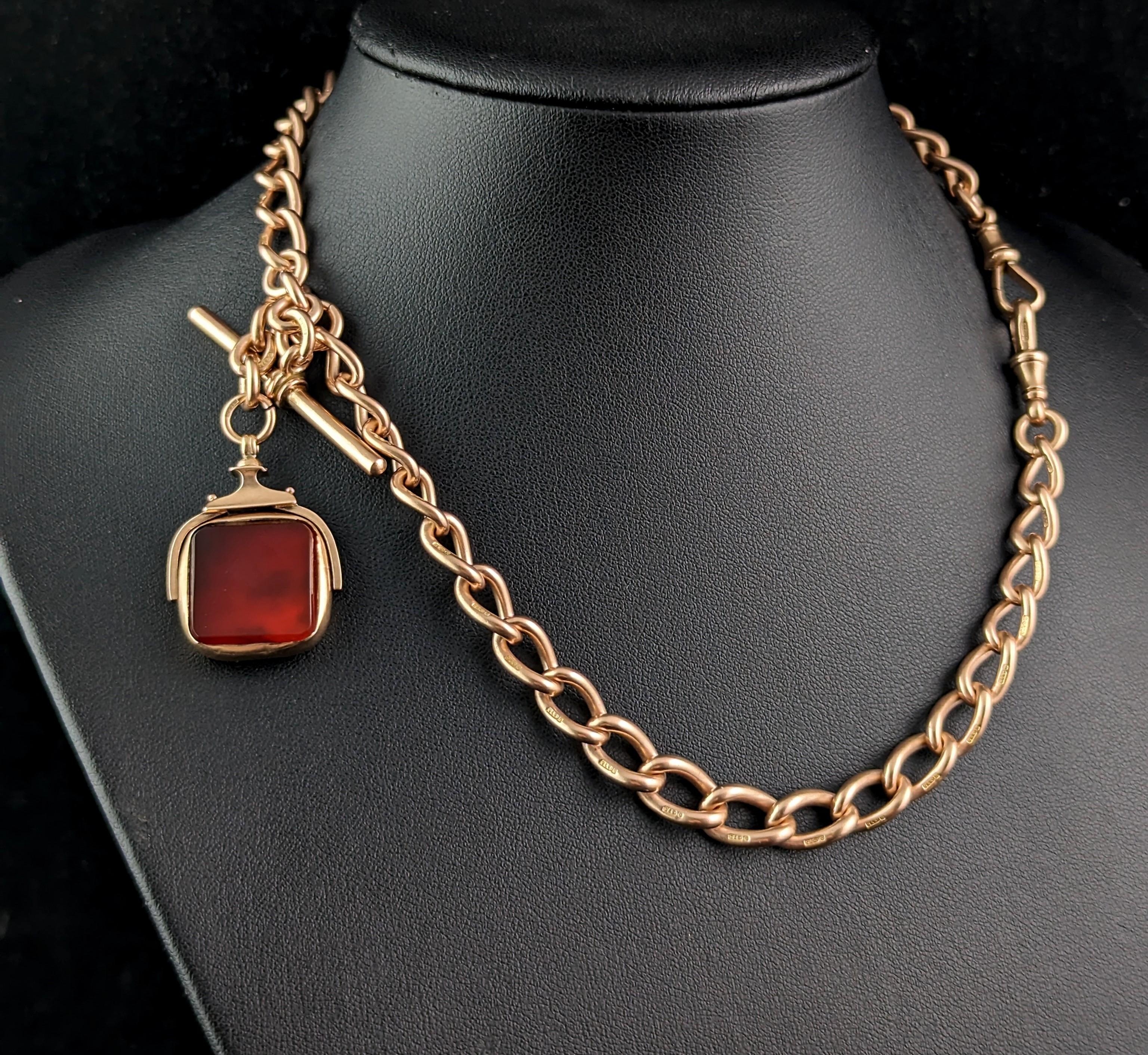 You can't go wrong with a gorgeous antique gold Albert chain, such a classic staple piece of antique jewellery and just so wearable!

This handsome antique chain has everything going for it, the look, the length and the weight, it even comes with an