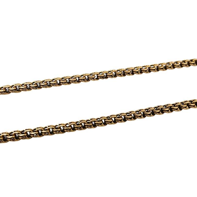 Ciondolo antico in oro 9k con corniola e pietra sanguigna  Collana a catena in oro 14k in vendita 4