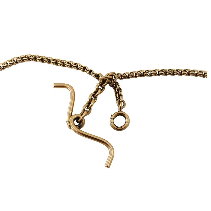 Ciondolo antico in oro 9k con corniola e pietra sanguigna  Collana a catena in oro 14k in vendita 5