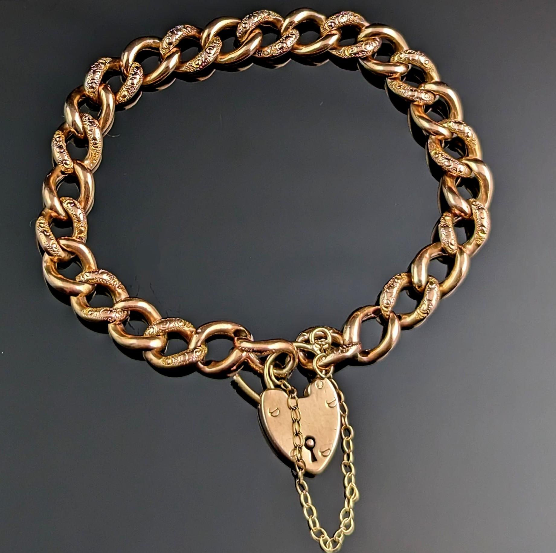 This antique 9kt gold curb link bracelet is both traditional and modern at the same time, made in the early 20th century yet it remains a style that it still relevant today.

If you are looking for a staple curb bracelet for your jewellery