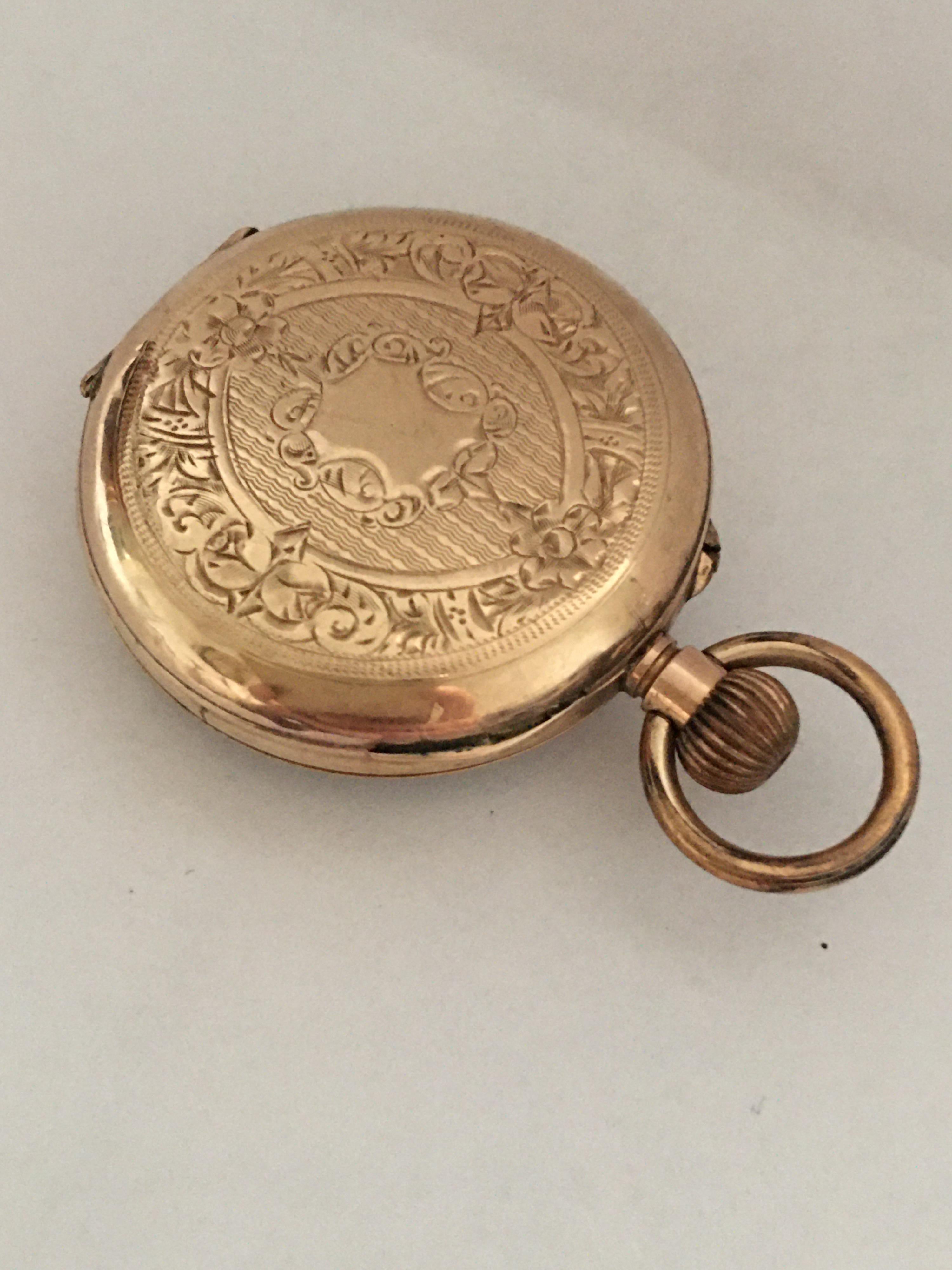 Antique 9 Karat Gold Fob Watch 3