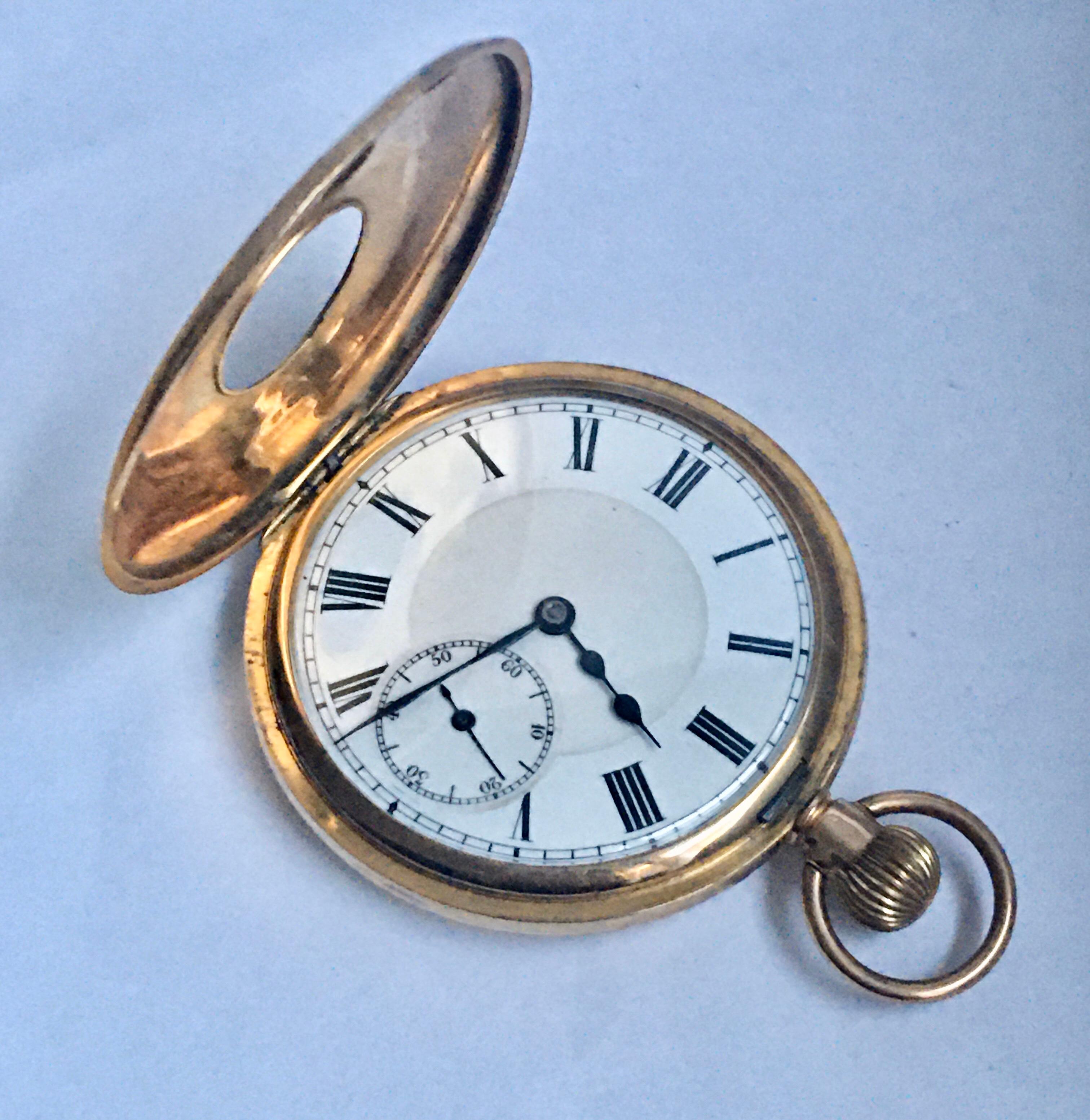 9 carat gold pocket watch