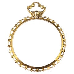 Antique 9k gold locket pendant, Double sided, Glasgow 