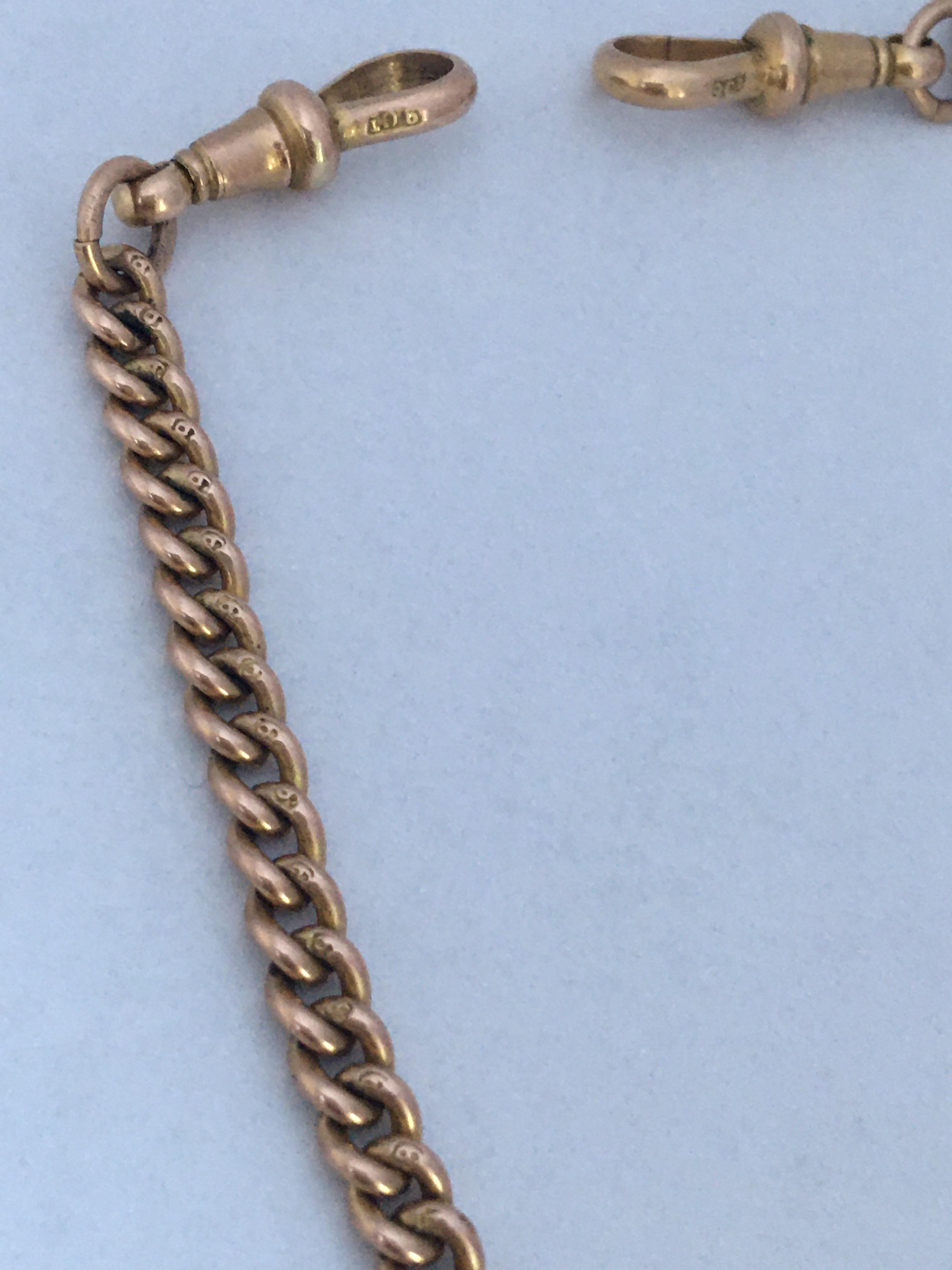 Antique 9 Karat Gold Pocket Watch Chain 1