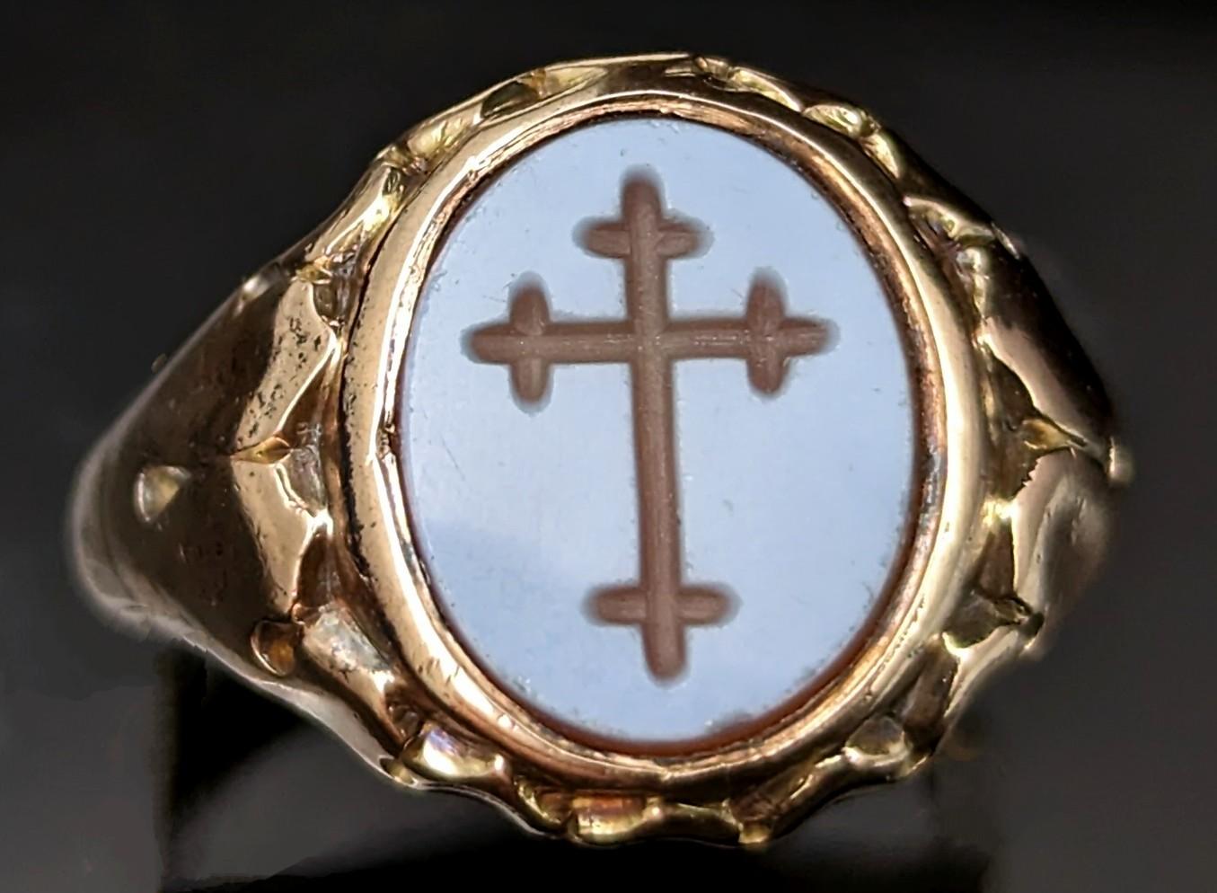 cross of lorraine ring
