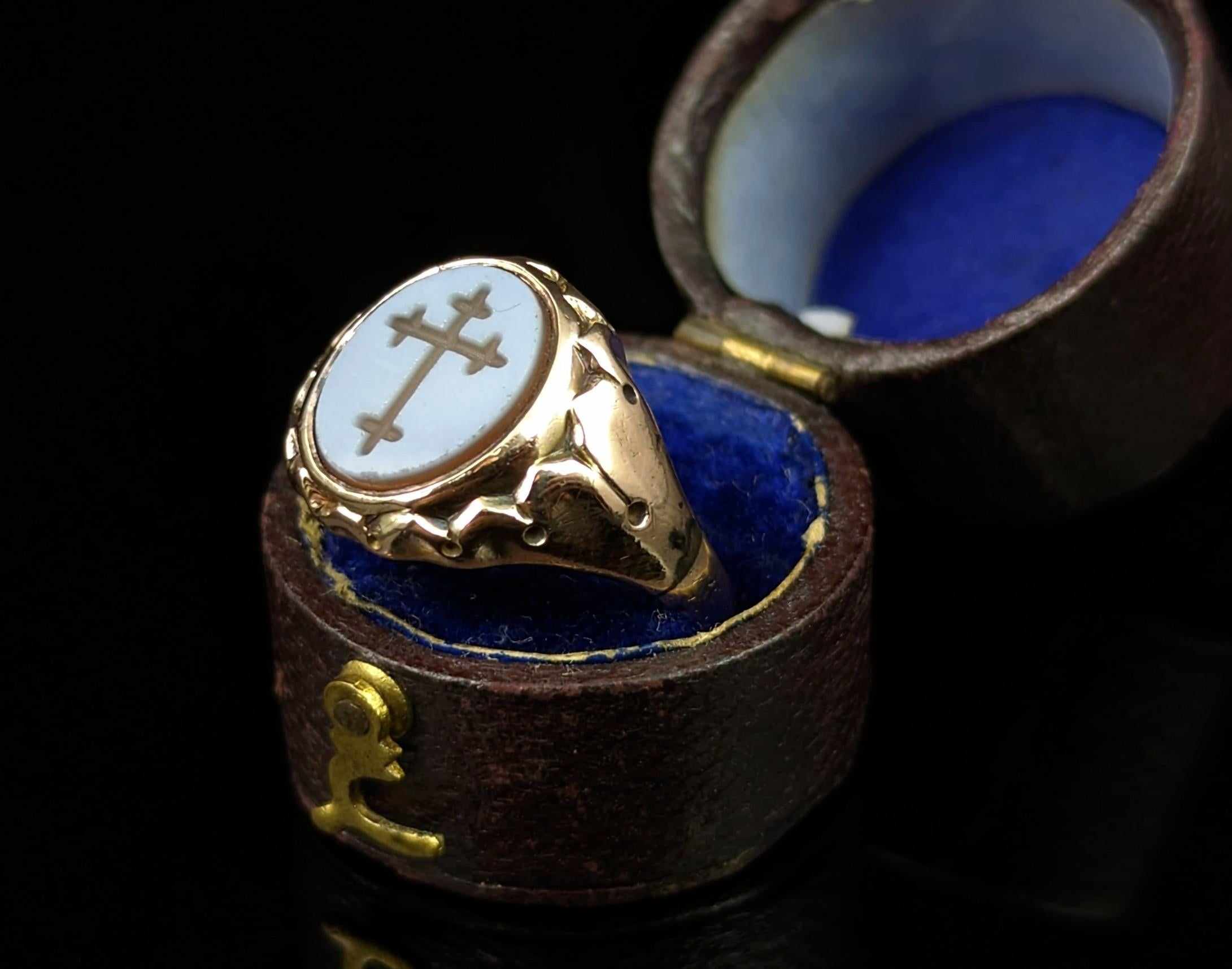 ring cross tattoo