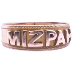 Antique 9 Karat Mizpah Ring HM Birmingham 1905