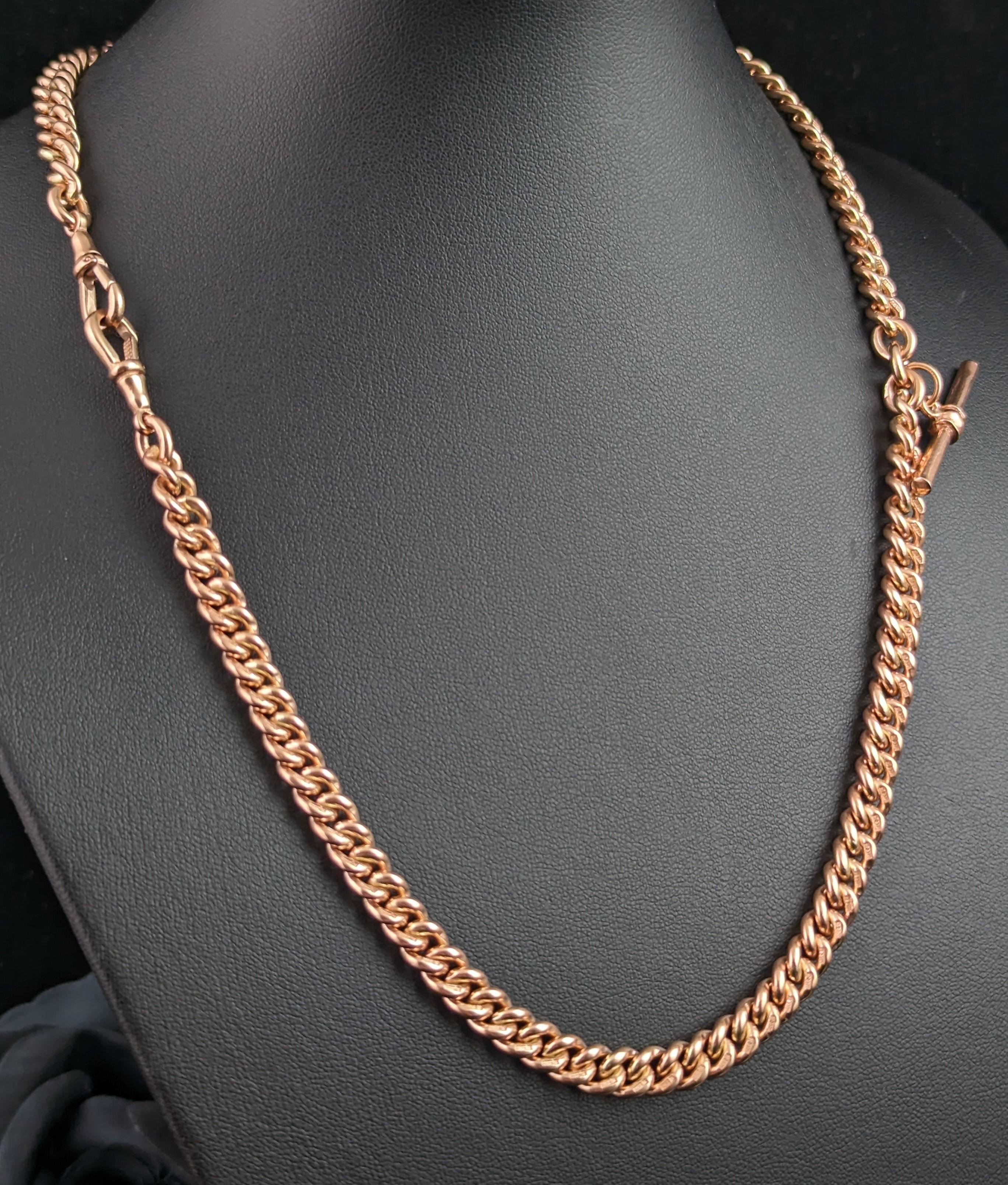 heavy rose gold necklace