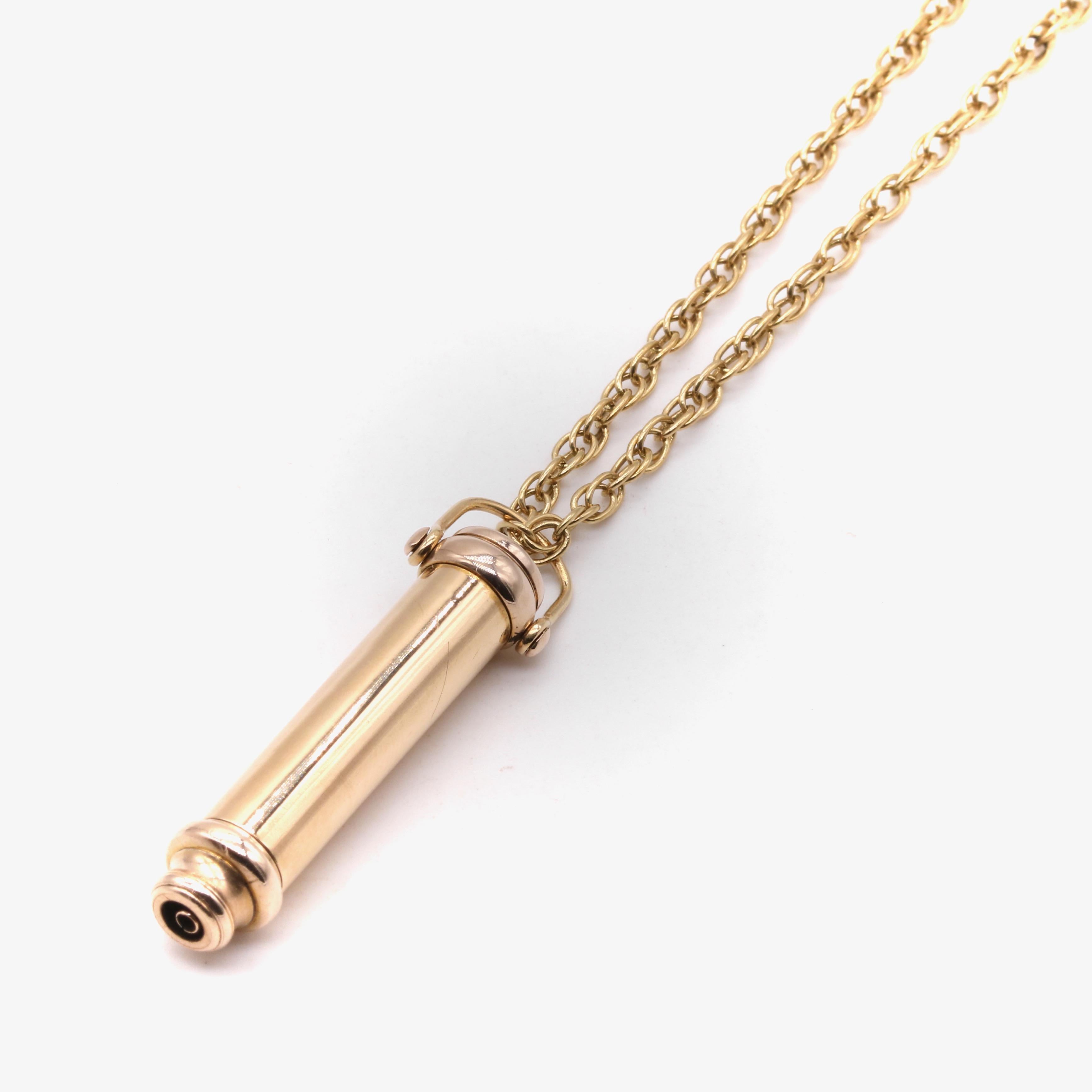 Antique crayon à rabat extensible en or jaune 9 carats avec terminal en onyx en vente 3