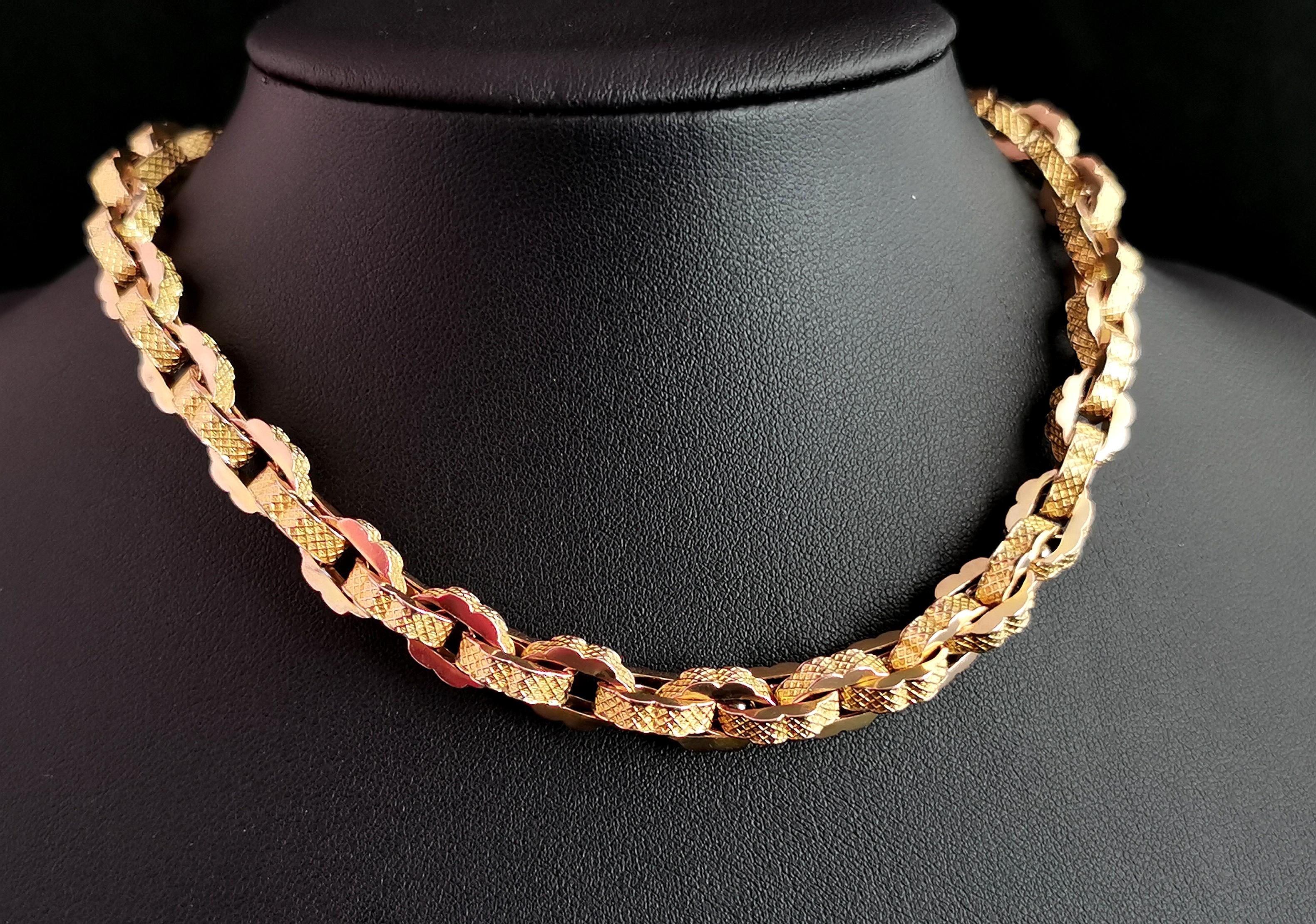 antique gold albert chain