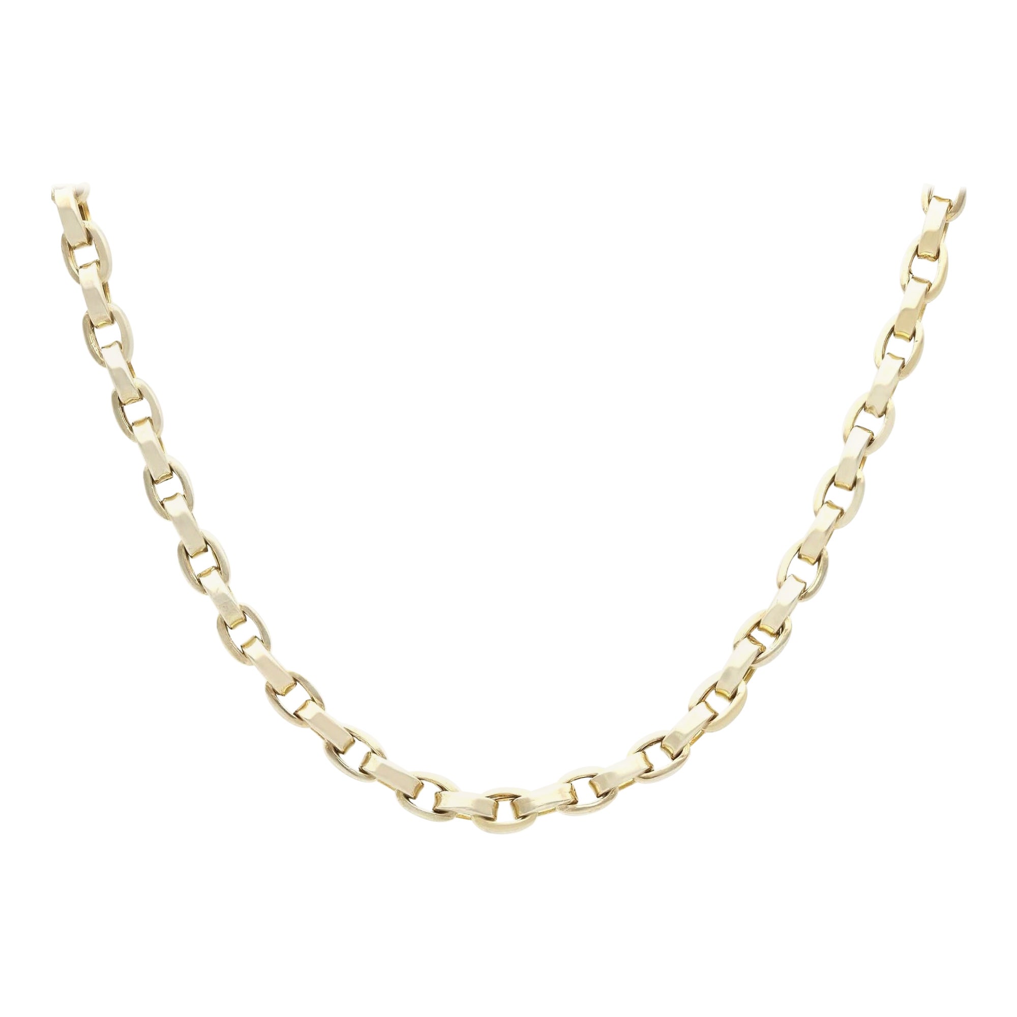 Antike 9 Karat Gelbgold Longuard-Kette um 1890