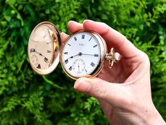 Antique 9k Yellow Gold Pocket Watch 1926