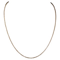Collier ancien en or jaune 9k à maillons traçants