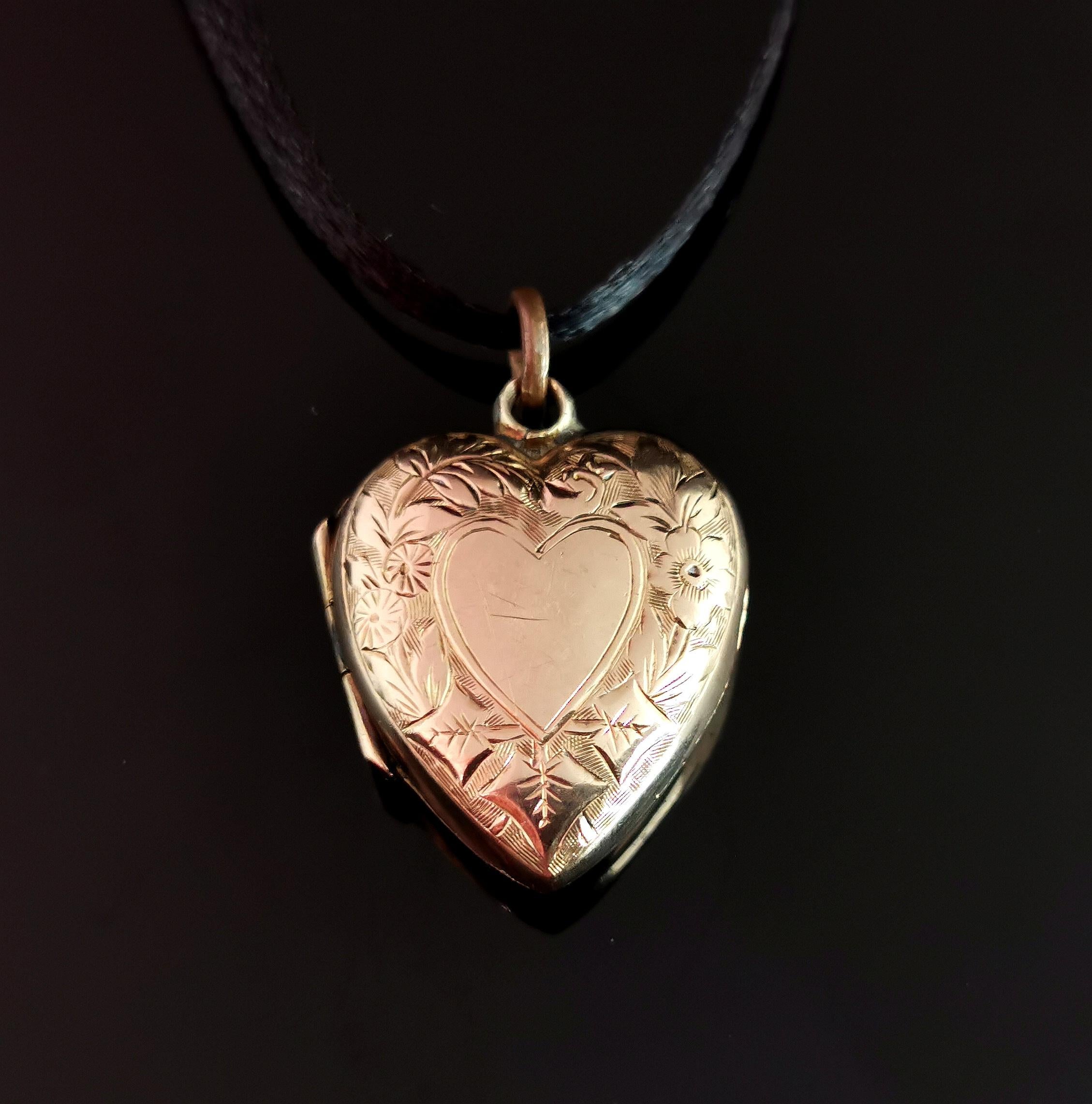 antique heart lockets