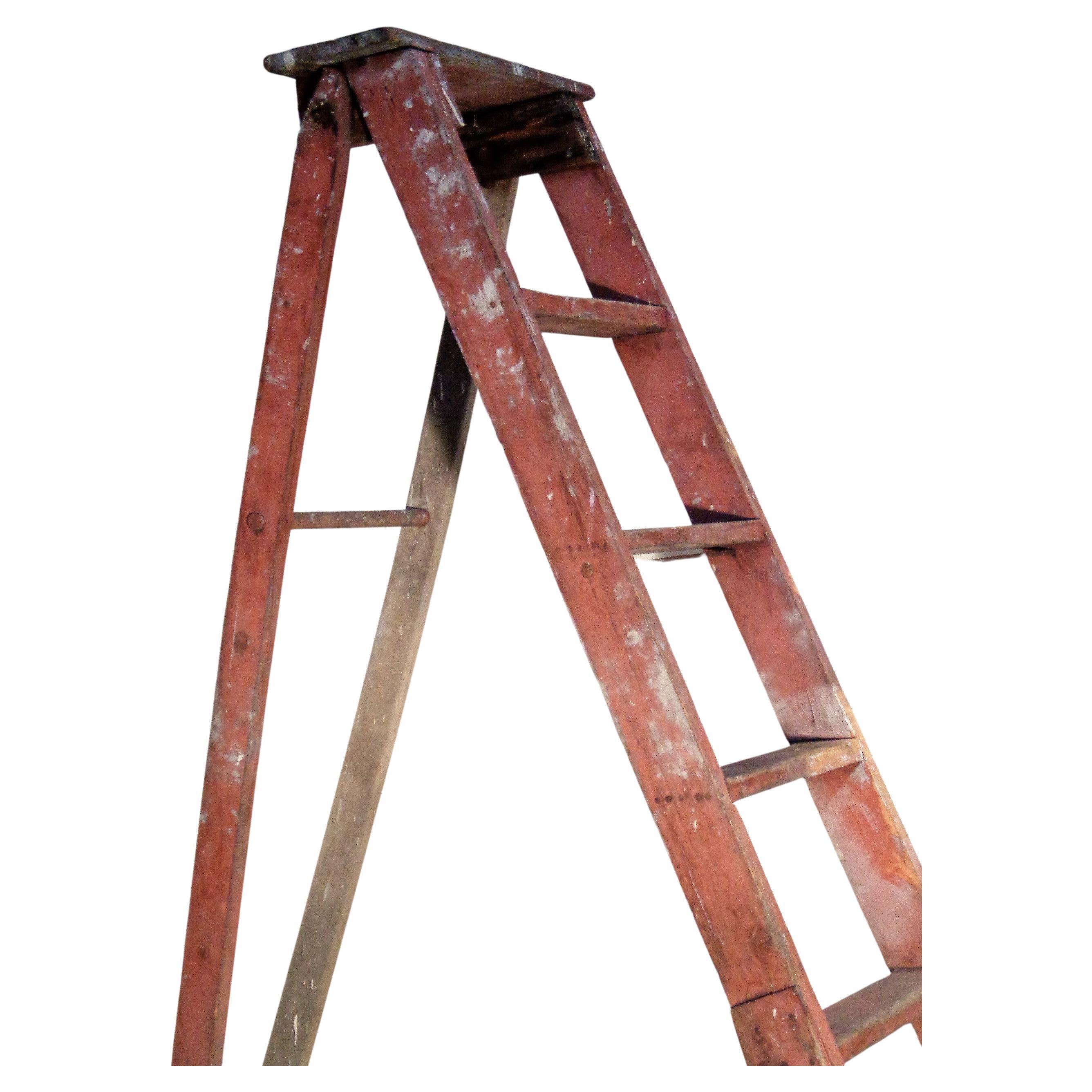 antique apple picking ladder
