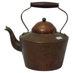 Used A Heavy English Copper Tea Kettle, TC#04