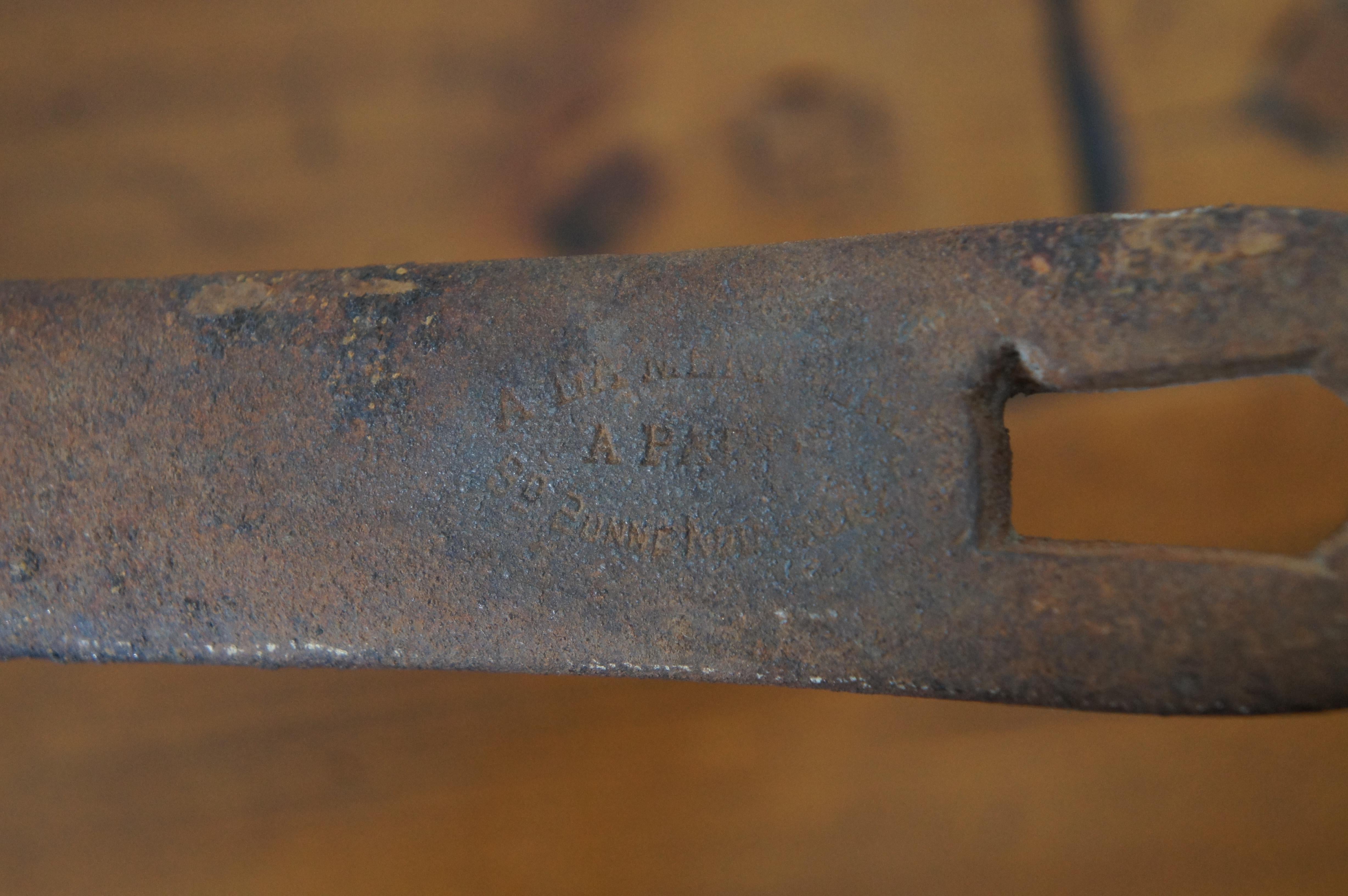 Antiguo A La Menagere Olla de cobre Sartén Utensilios de cocina París Francia 19 en venta 4