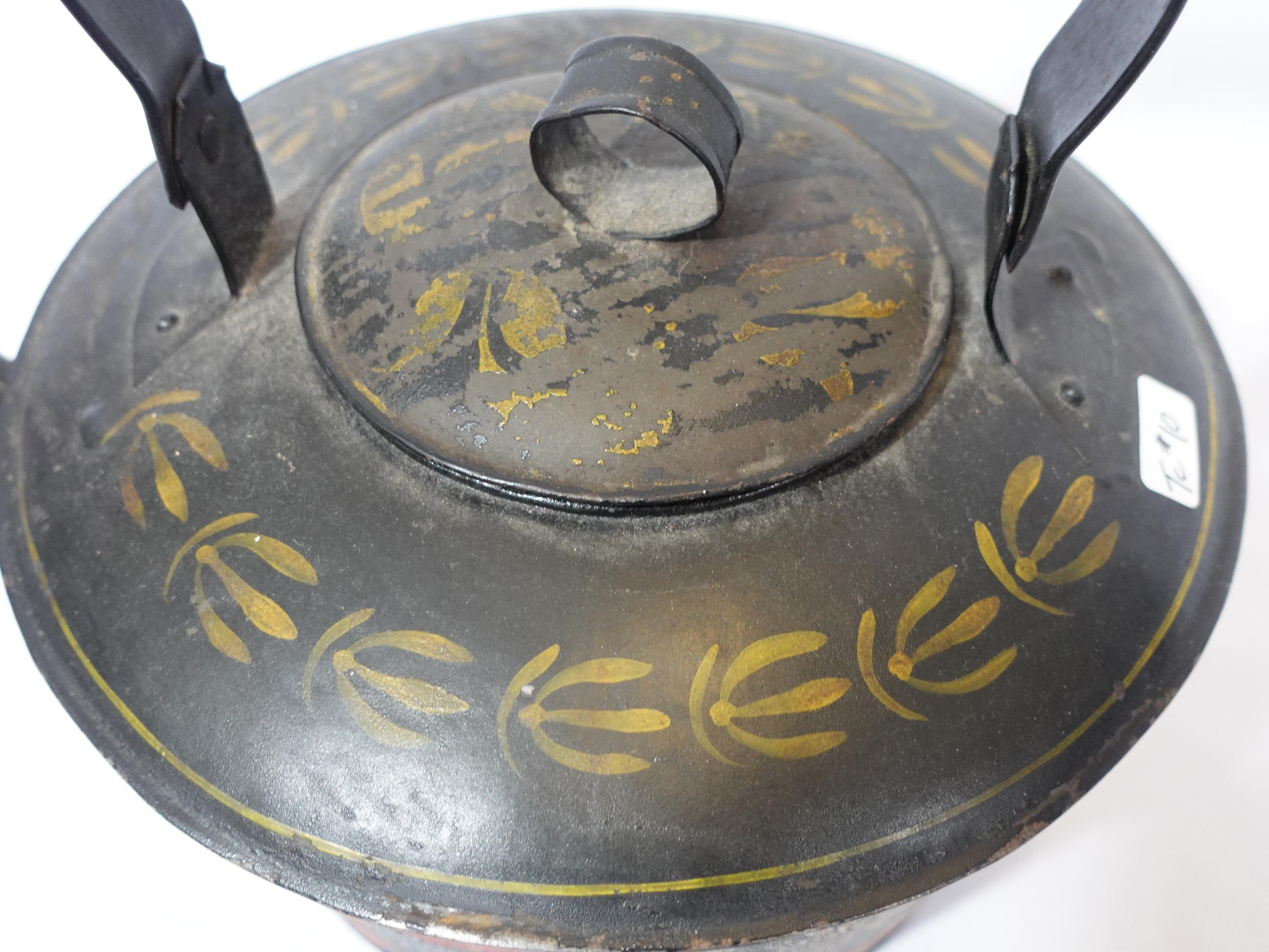 large antique cast iron kettle for sale