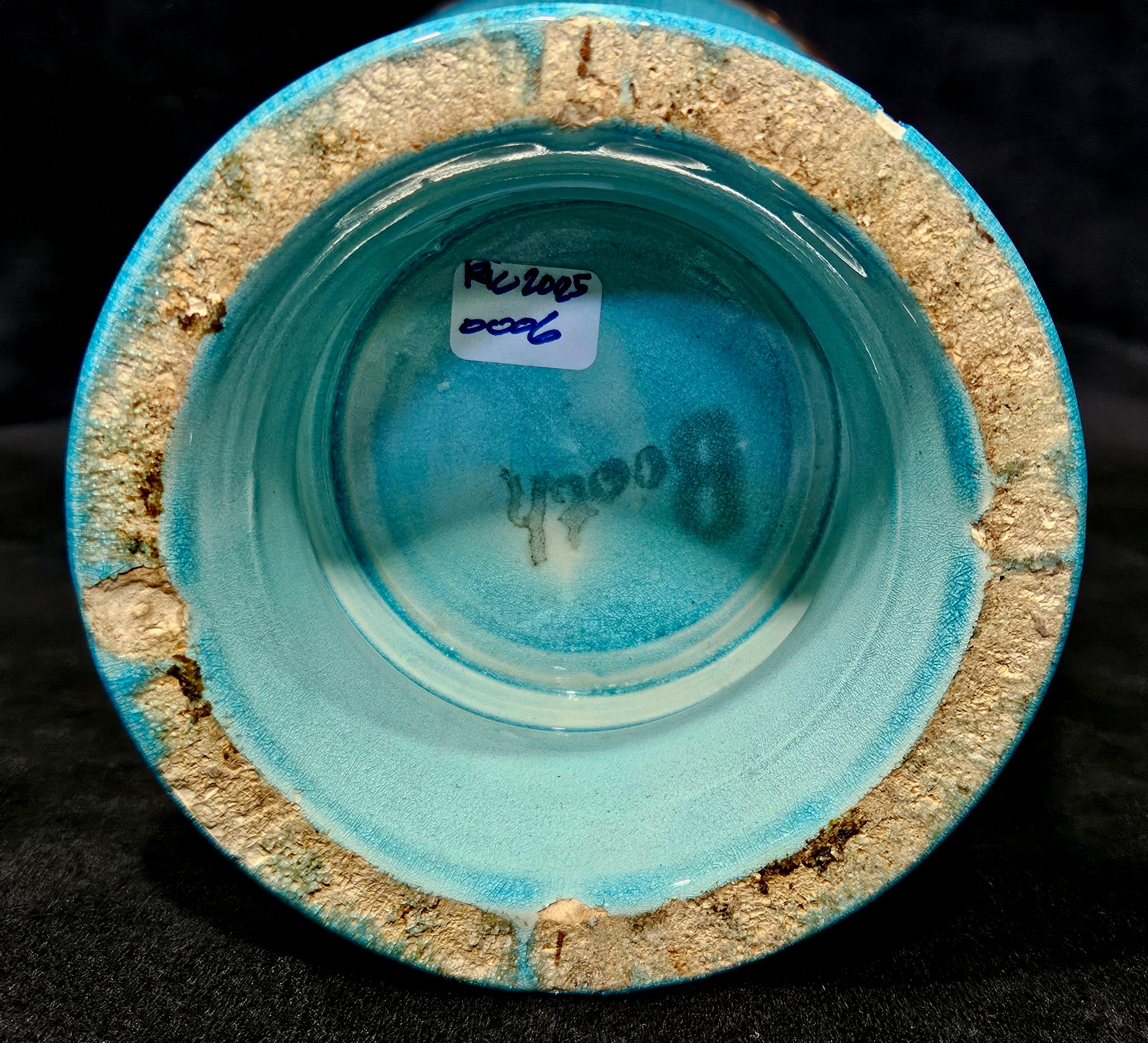Early 20th Century Antique A Large Japanese Awaji Pottery Dragon Vase For Sale