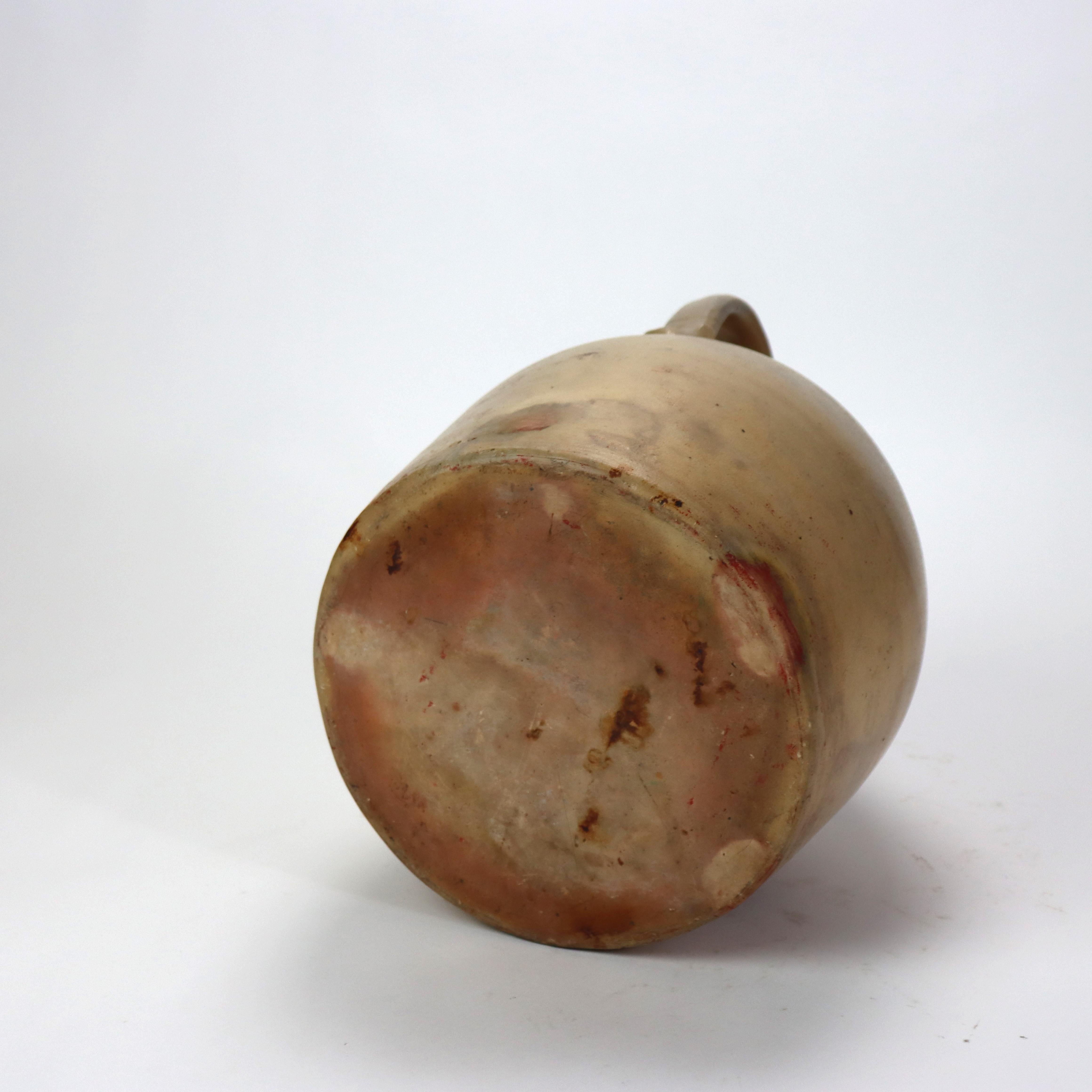 Ancienne cruche en grès décoré bleu de A. O. Whitemore, Havana NY, vers 1890 en vente 5