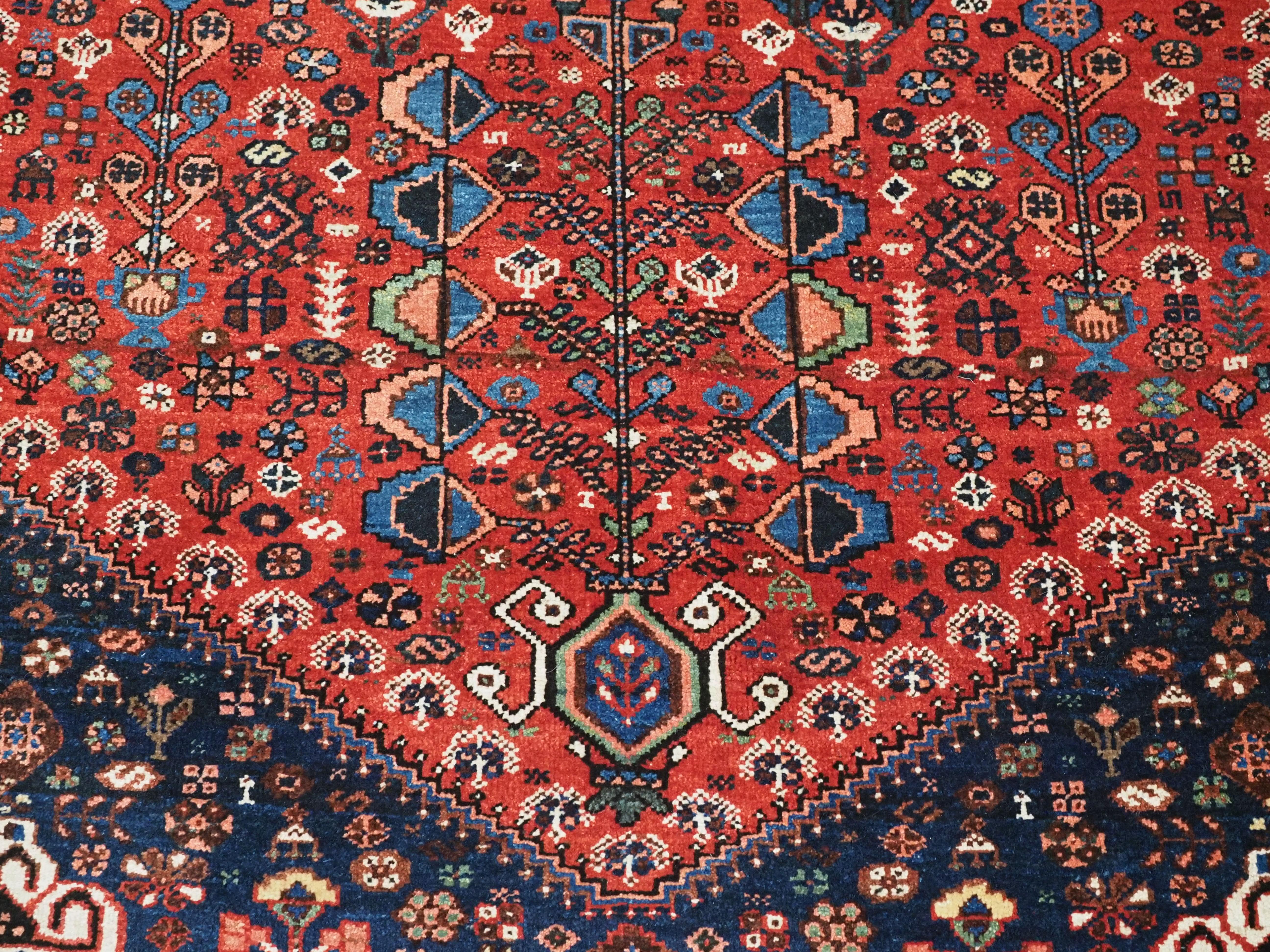 Antique Abedeh rug with the tribal medallion design.  Circa 1900/20. For Sale 6