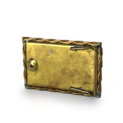 Antique Abstract Enameled Belt Buckle by Harris C1910