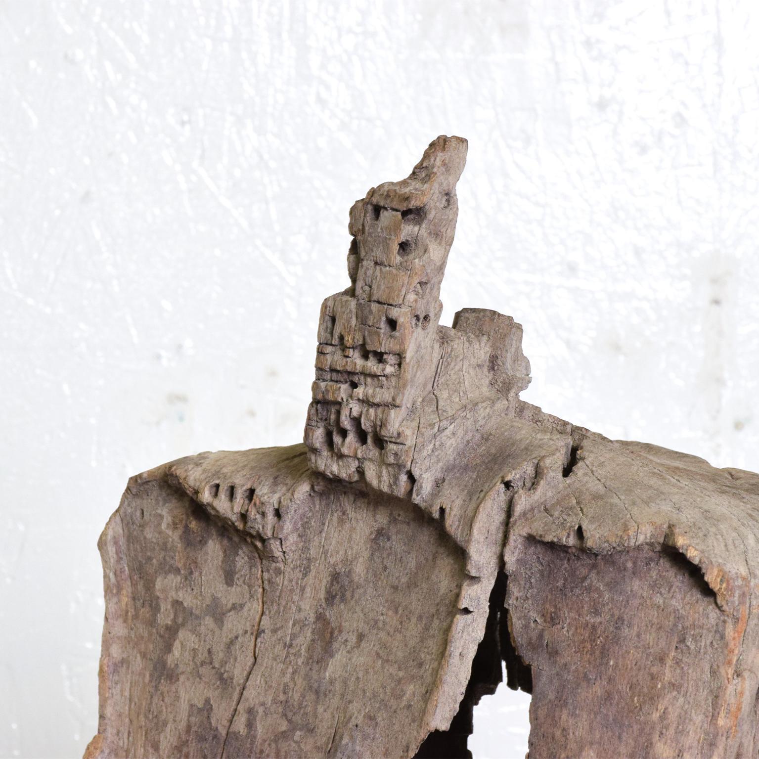 Antique Abstract Mezquite Wood Sculpture 3