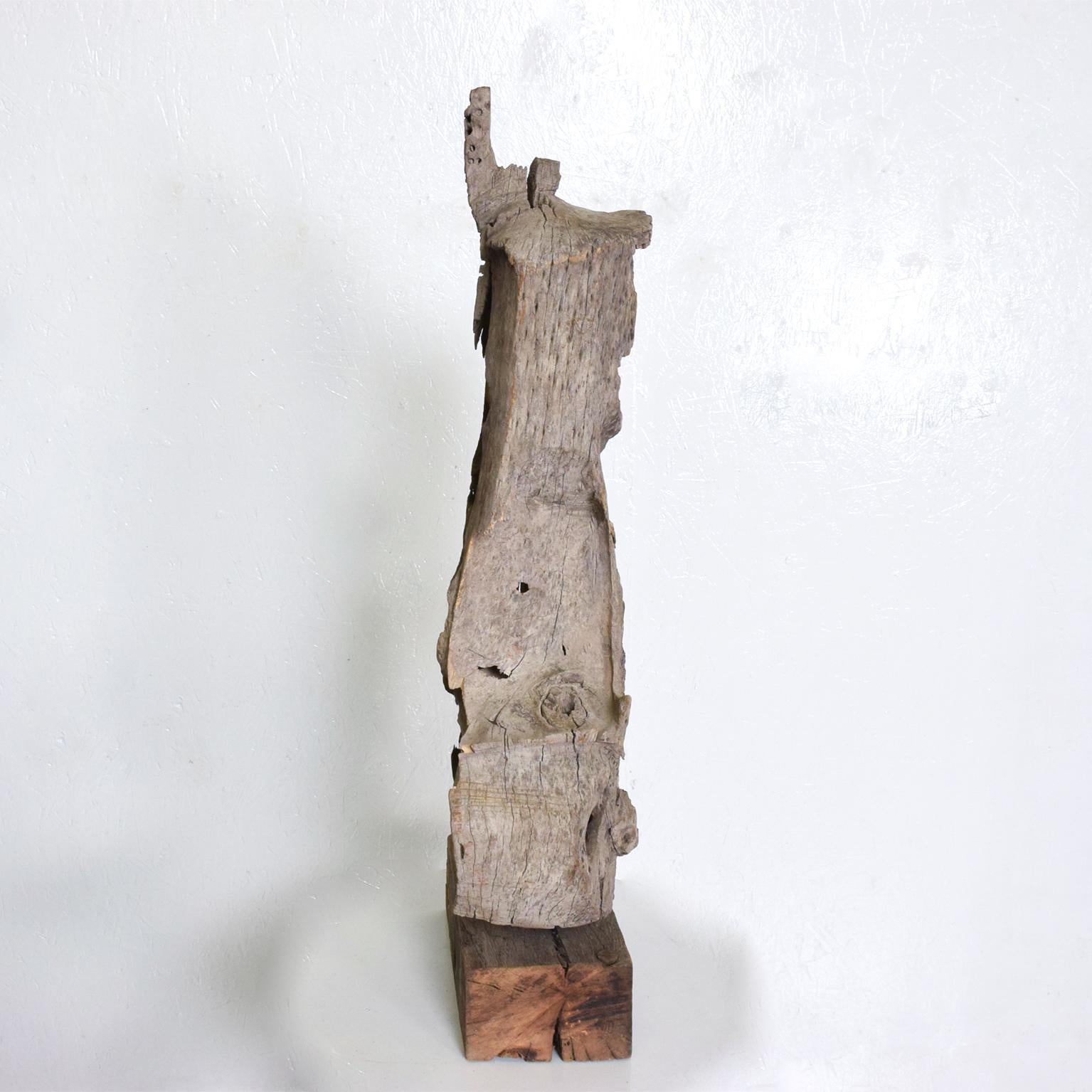 Antique Abstract Mezquite Wood Sculpture 1