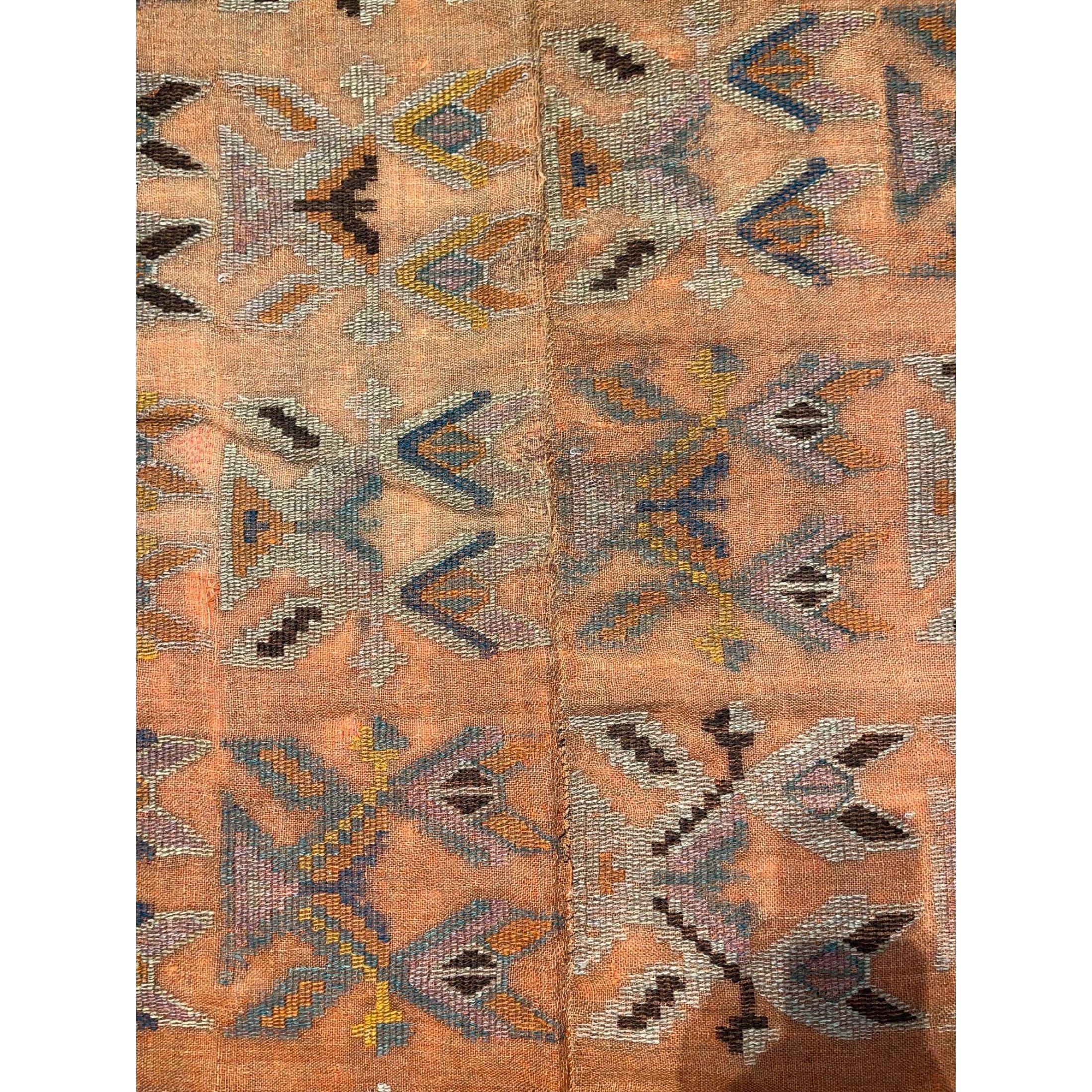 verné rug, verné also spelled verni or verneh, handmade Caucasian floor covering that was formerly termed a sileh. It is usually woven in two pieces joined at the middle, with a design composed of squarish compartments, usually in horizonal rows of