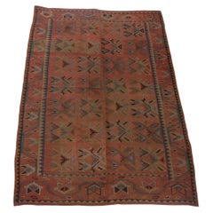 Ancien tapis abstrait de Verneh