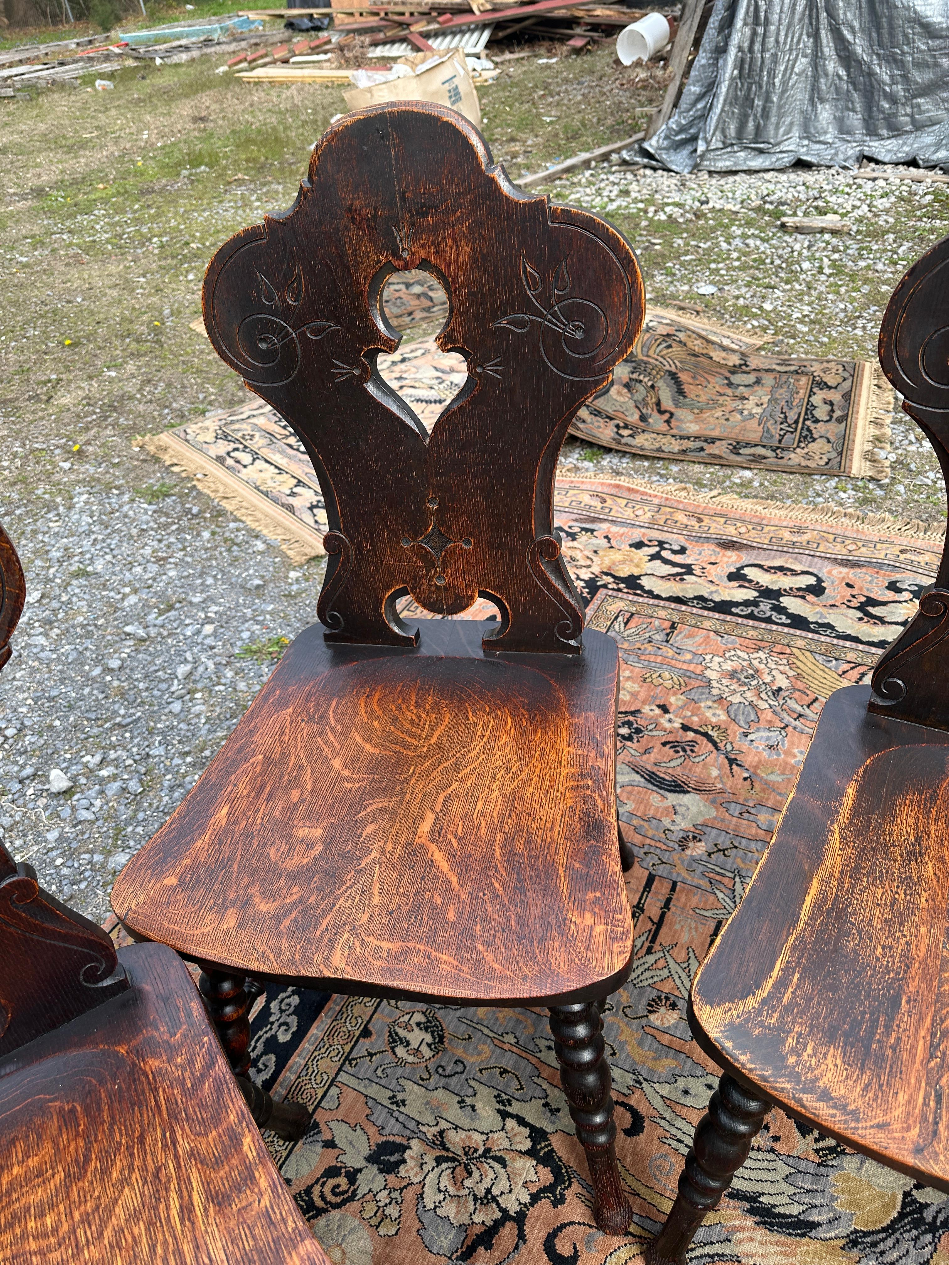 Antique A&C Set of 6 chairs - Stickley, Limbert Era 4