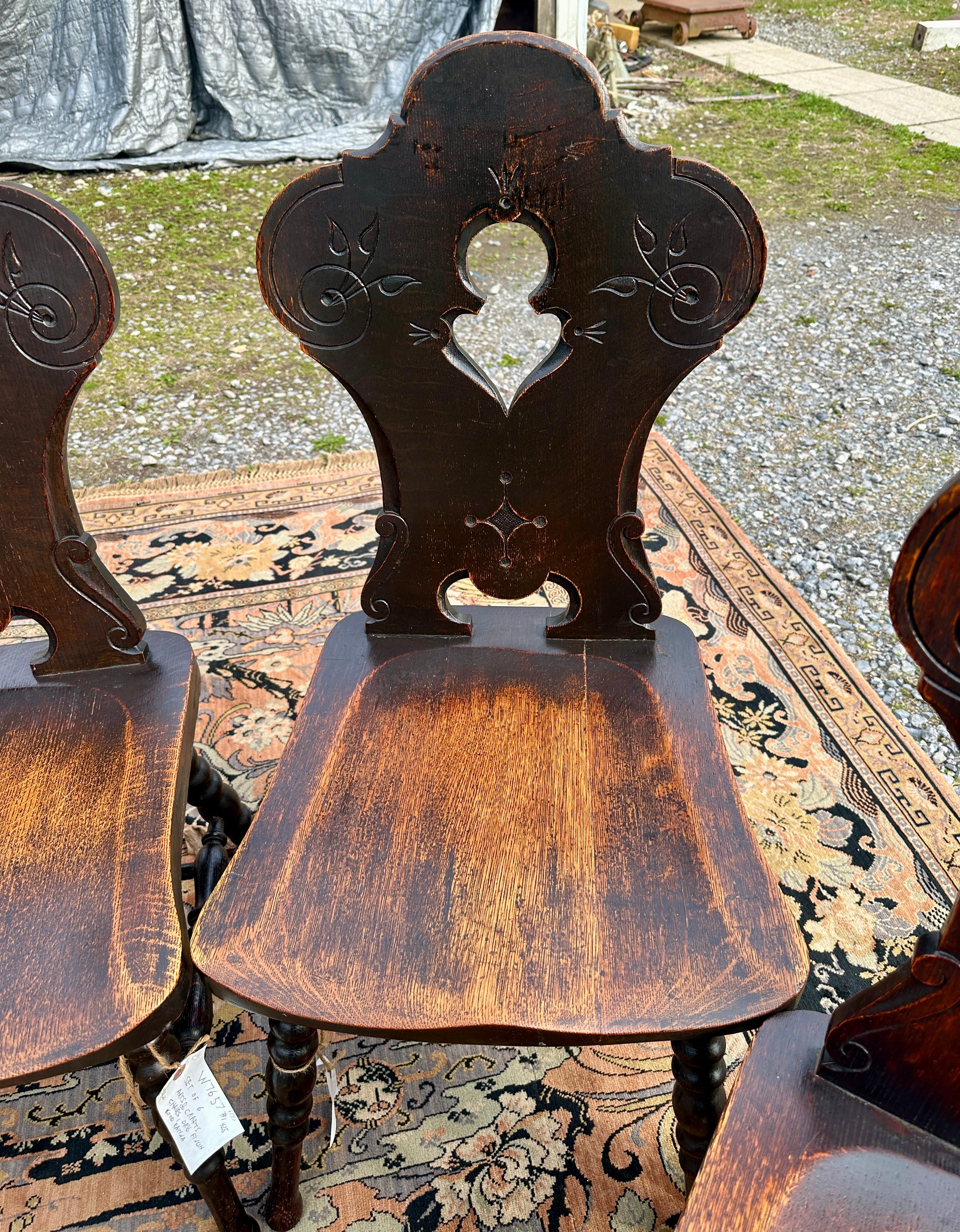 Antique A&C Set of 6 chairs - Stickley, Limbert Era 6