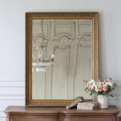 Antique Acanthus Leaf Framed Mirror in Dark Gold Leaf