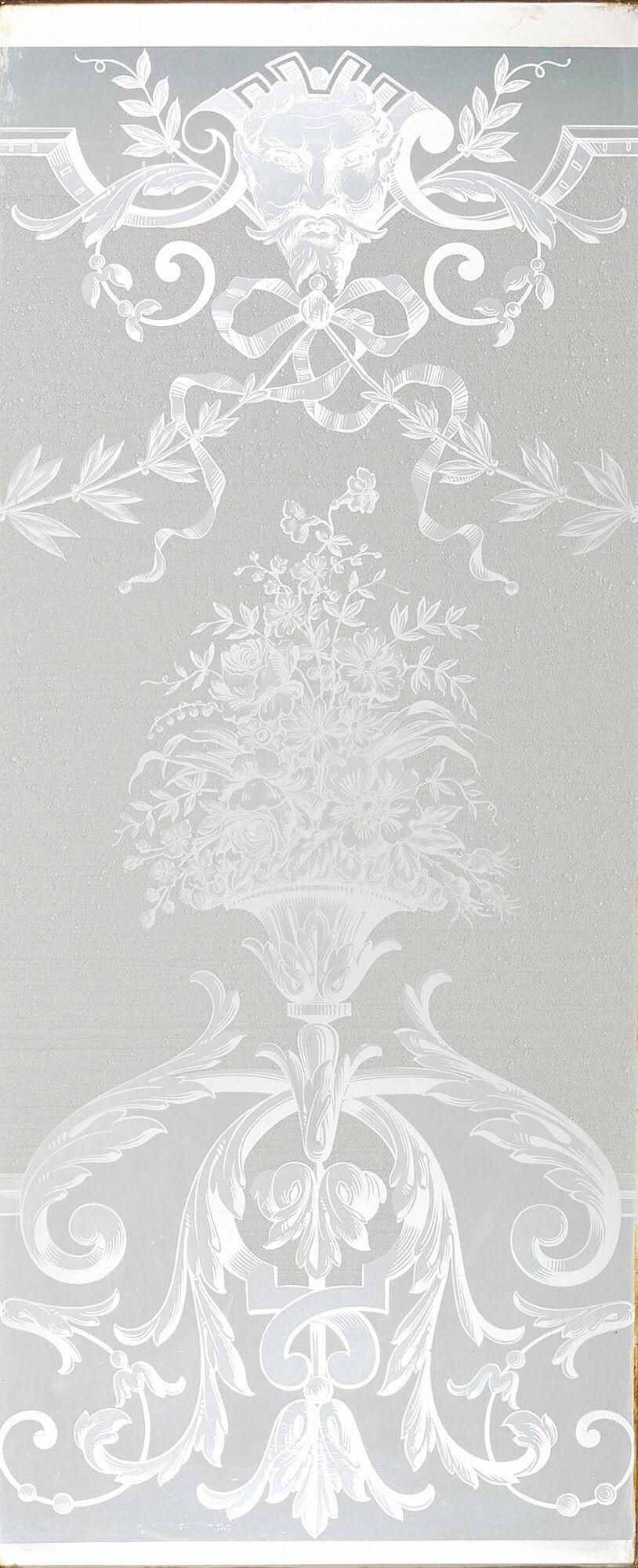 porte ancienne verre grave
