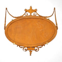 Antique Adam Style Gilt Wood Mirror