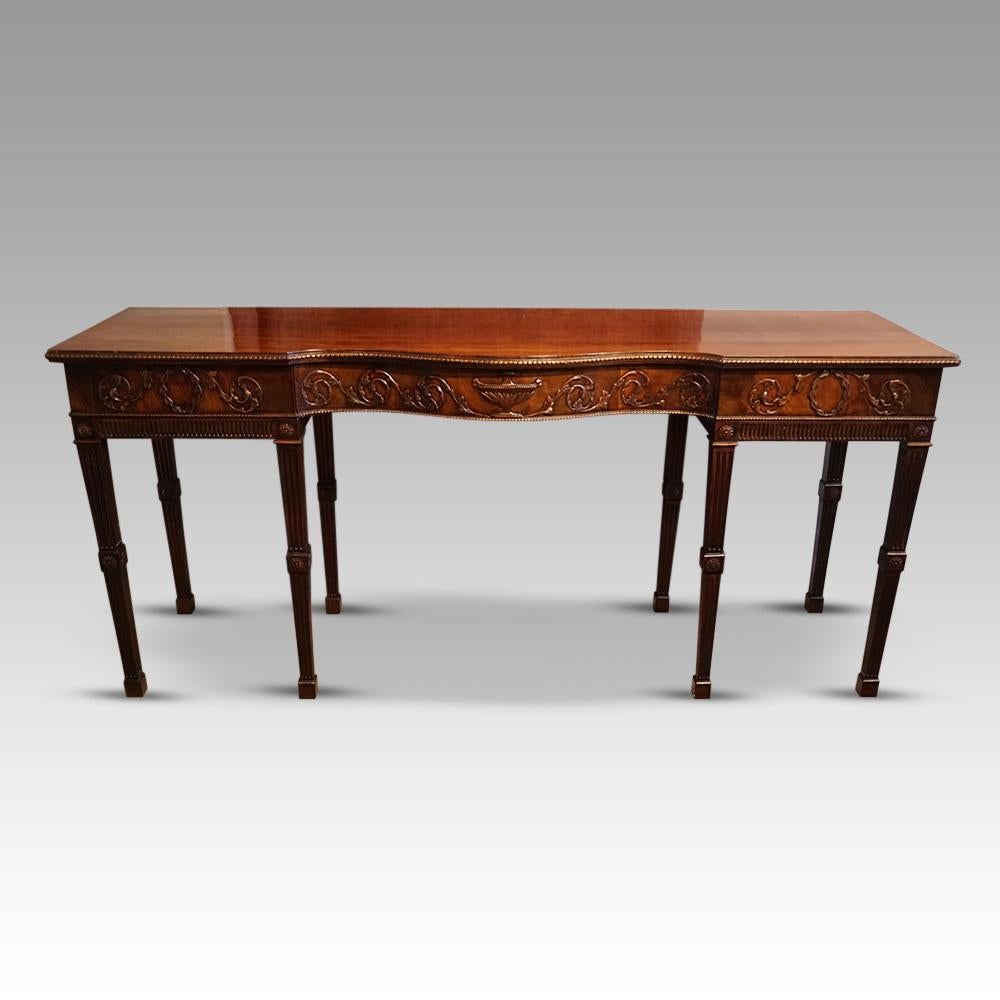 Hand-Carved Antique Adam style serving table For Sale