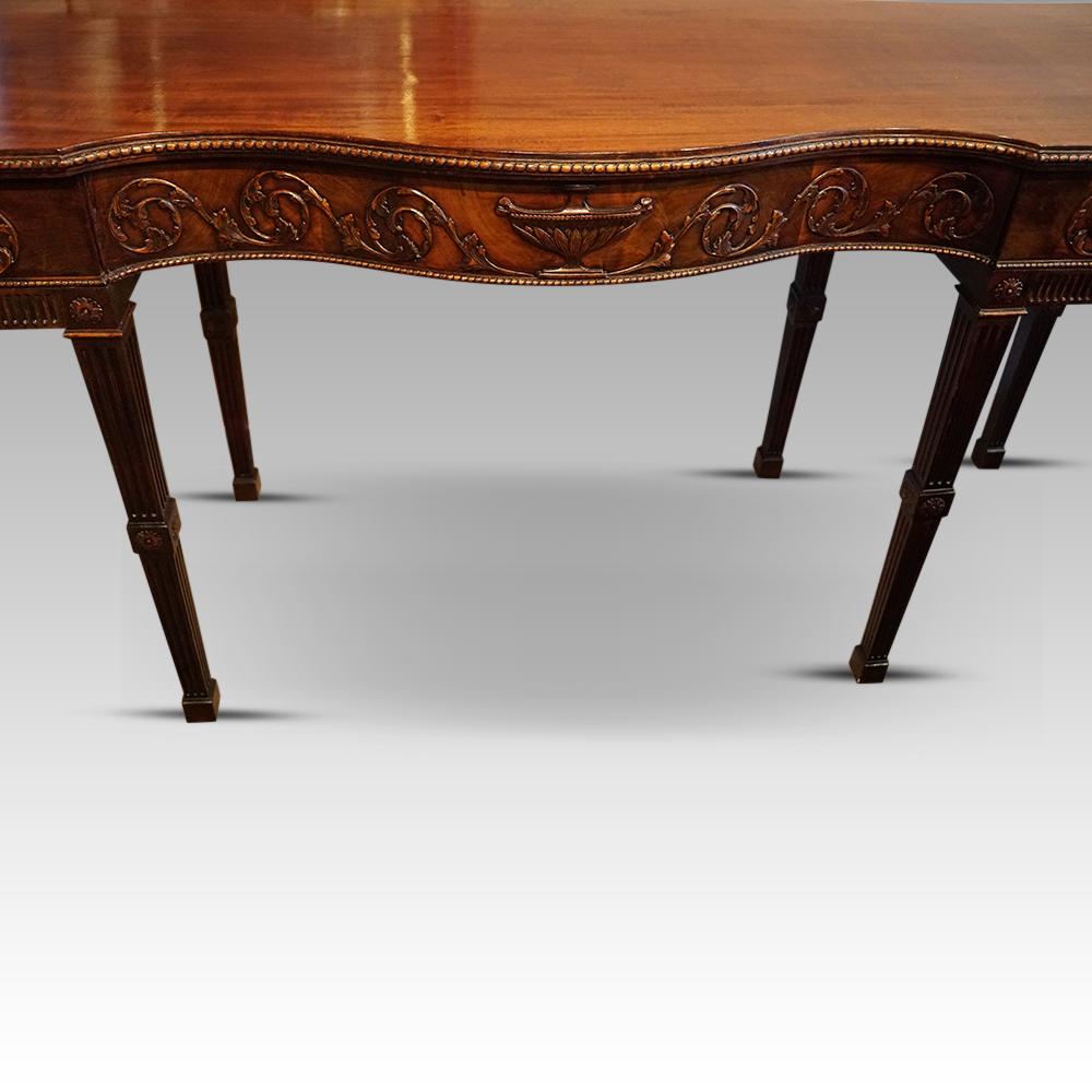Mahogany Antique Adam style serving table For Sale