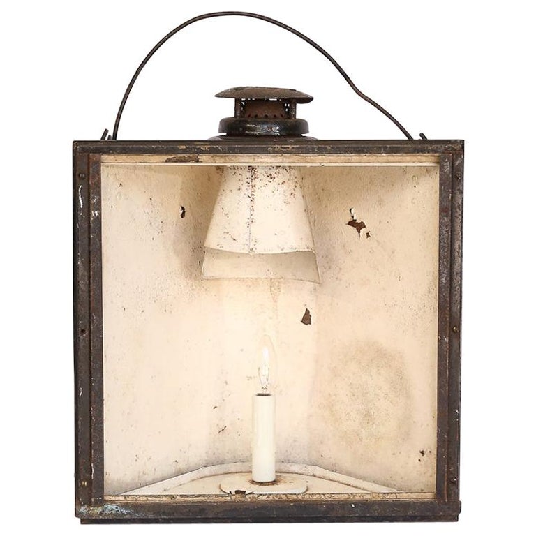 Antique Adams and Westlake Adlake Non Sweating Chicago Lantern at