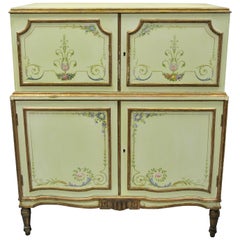 Antique Adams Style Green Painted Chest of Drawers Dresser by New York Galleries